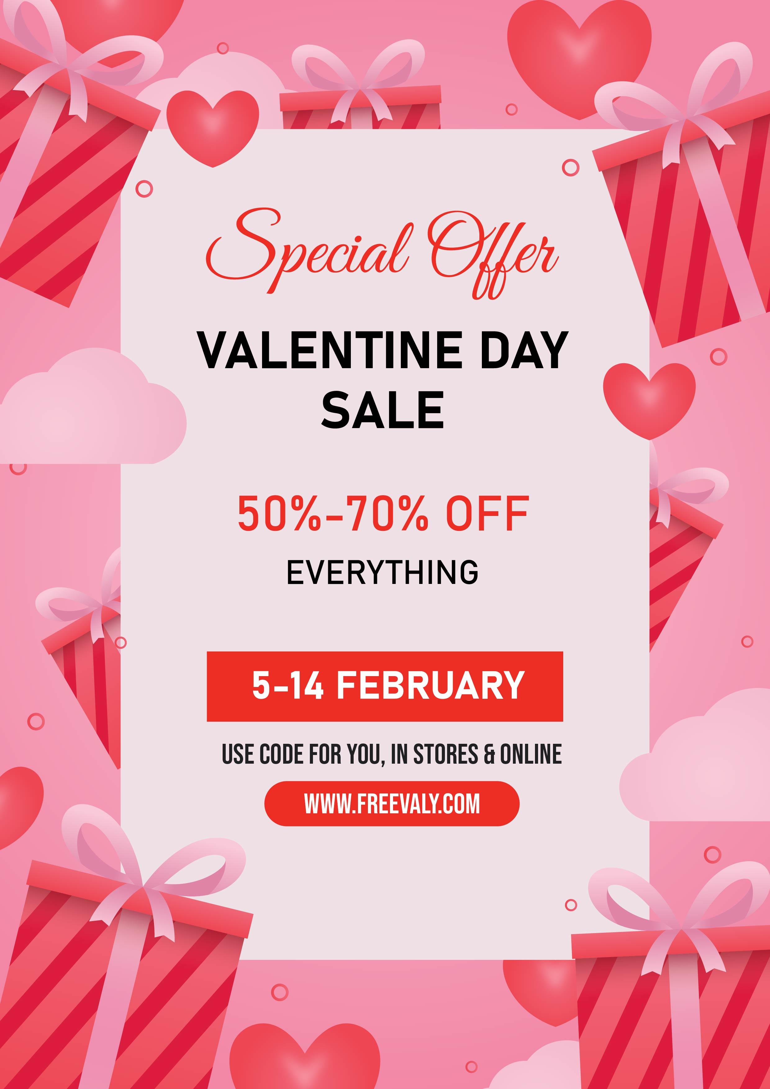 Valentine Day Sale Template