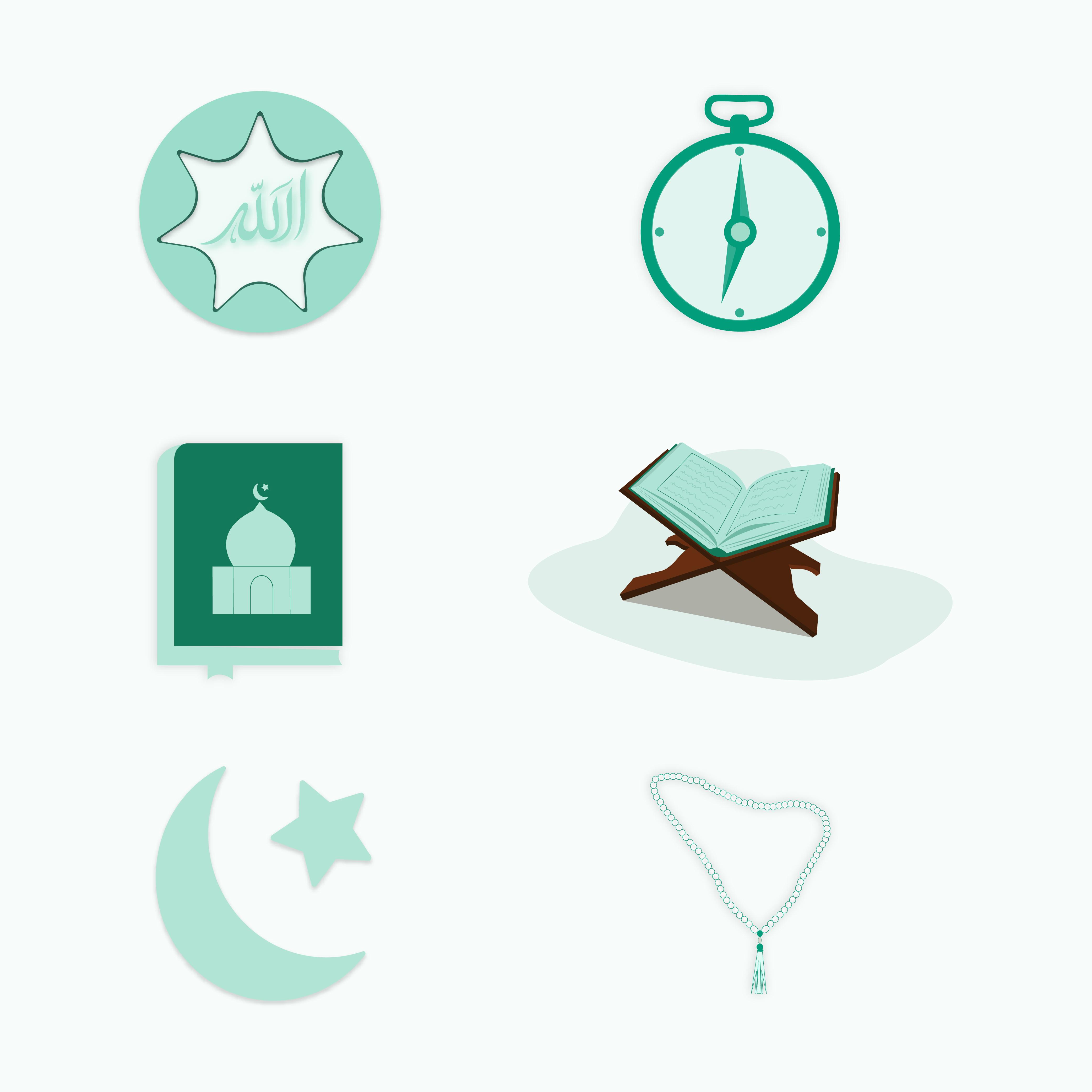 Islam Icon Vector Images (AI-Assisted Design)