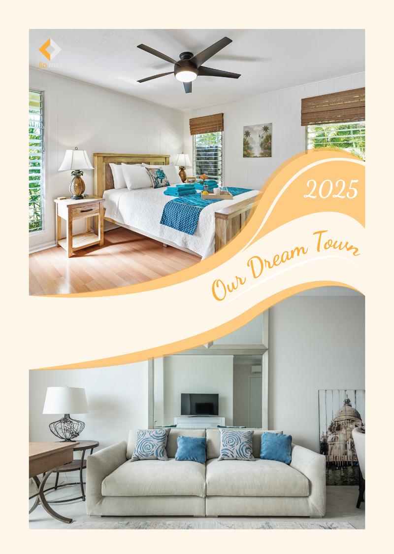 2025 Our Dream Tour Wall Calendar – Elegant Home Interior Photo Calendar (A3 Size)